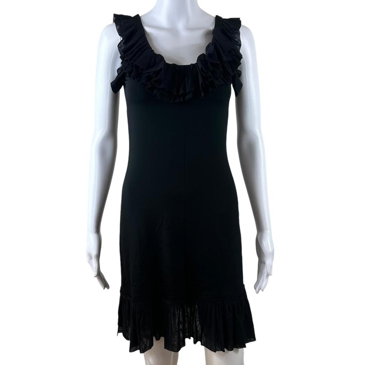 Jean Paul Gaultier Black Mesh Trim Dress