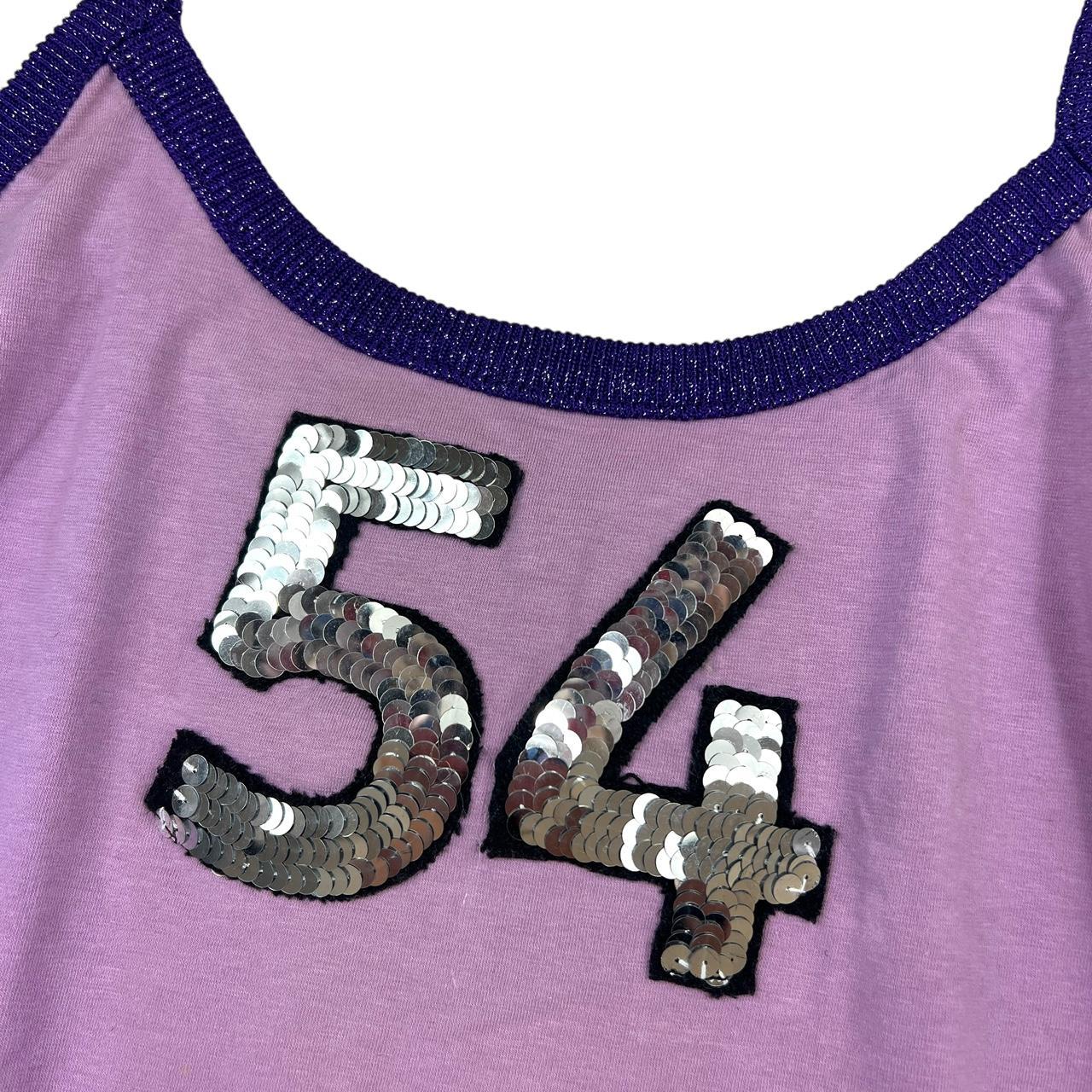 D&G Dolce & Gabbana Purple Sequin 54 Tank Top