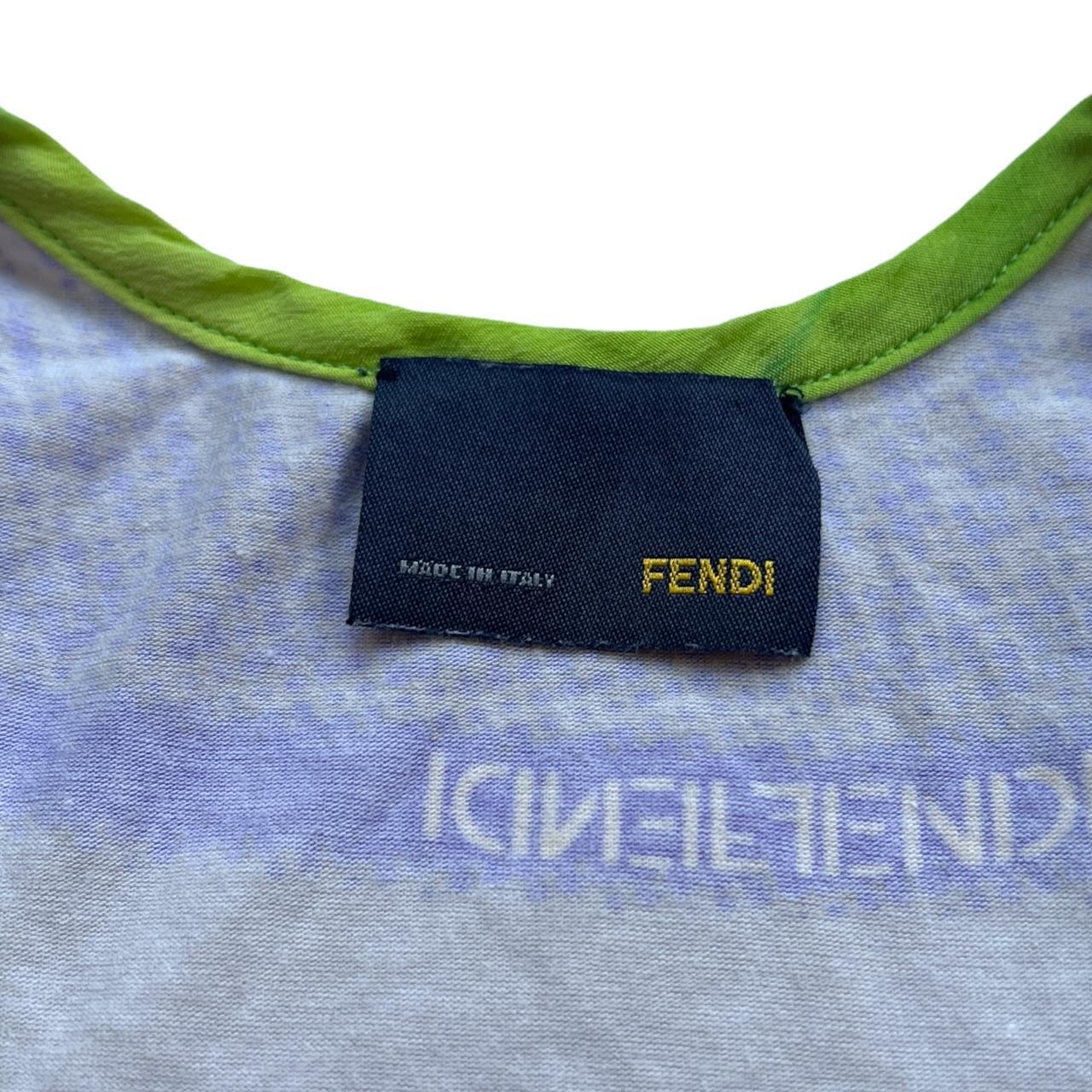 Fendi Printed Racerback Tank Top Blouse - Outfit Repeater