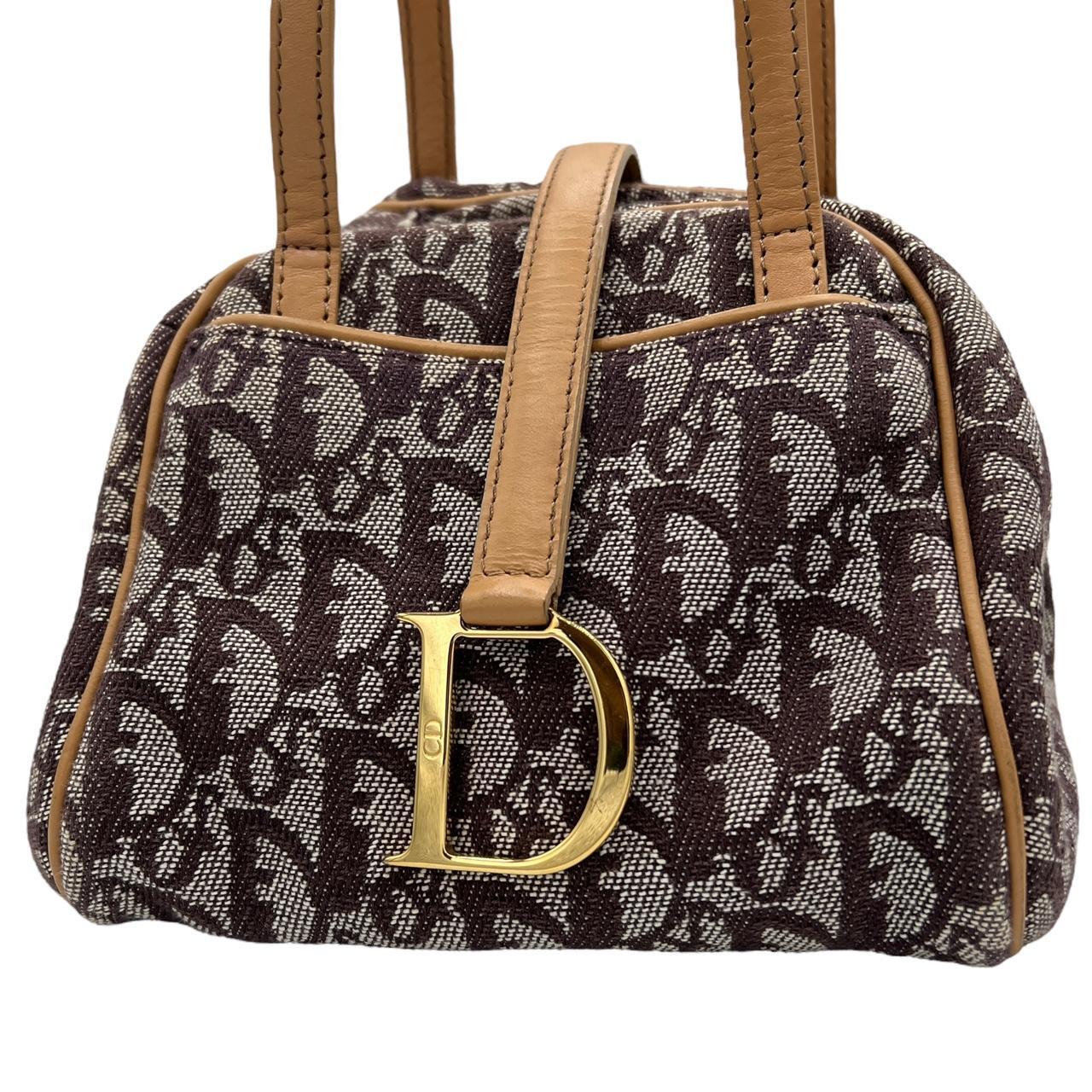Christian Dior by John Galliano Trotter Monogram Print Mini Bowler Bag - Outfit Repeater