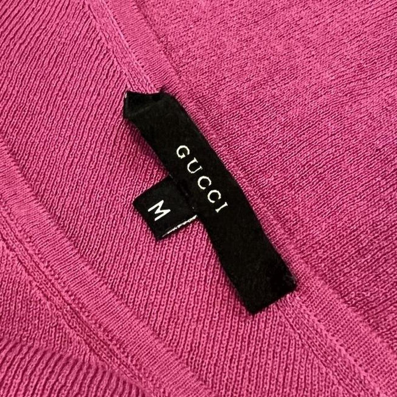 Gucci By Tom Ford Pink Silk Knit One Shoulder Tank Top - Outfit Repeater