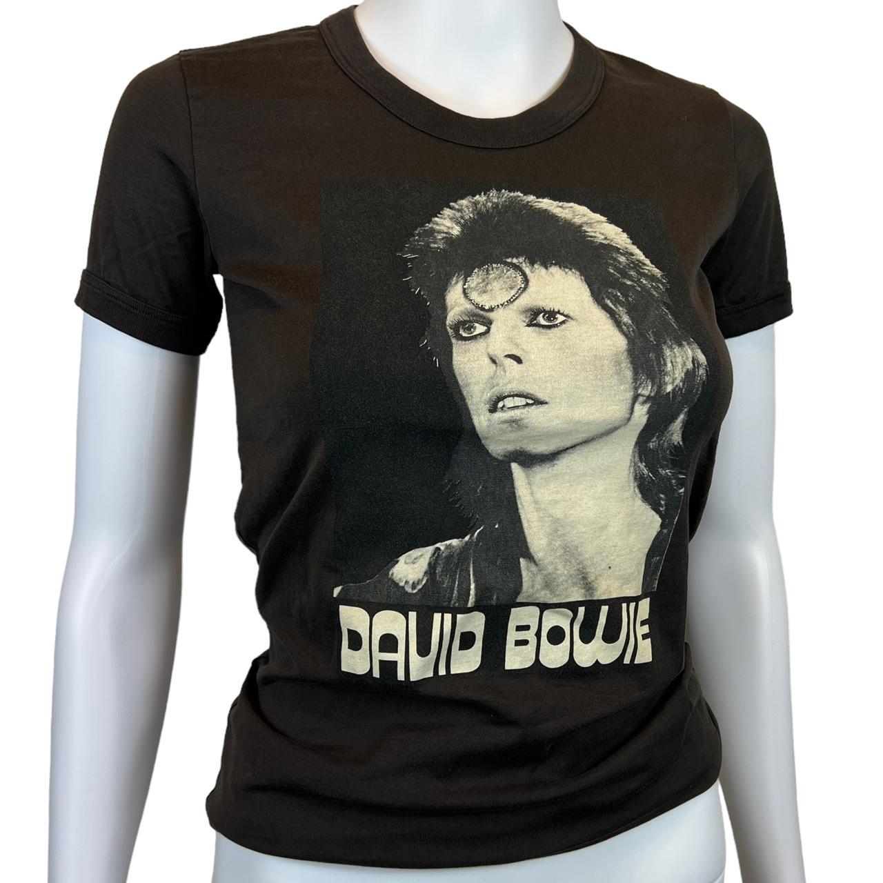 Dolce & Gabbana Brown and Black David Bowie Graphic T-Shirt - Outfit Repeater