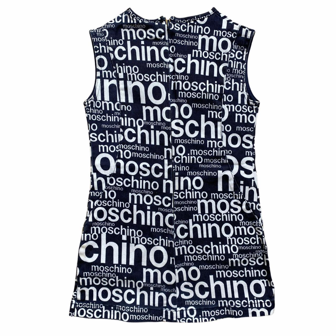 Moschino All Over Print Logo Denim Top - Outfit Repeater