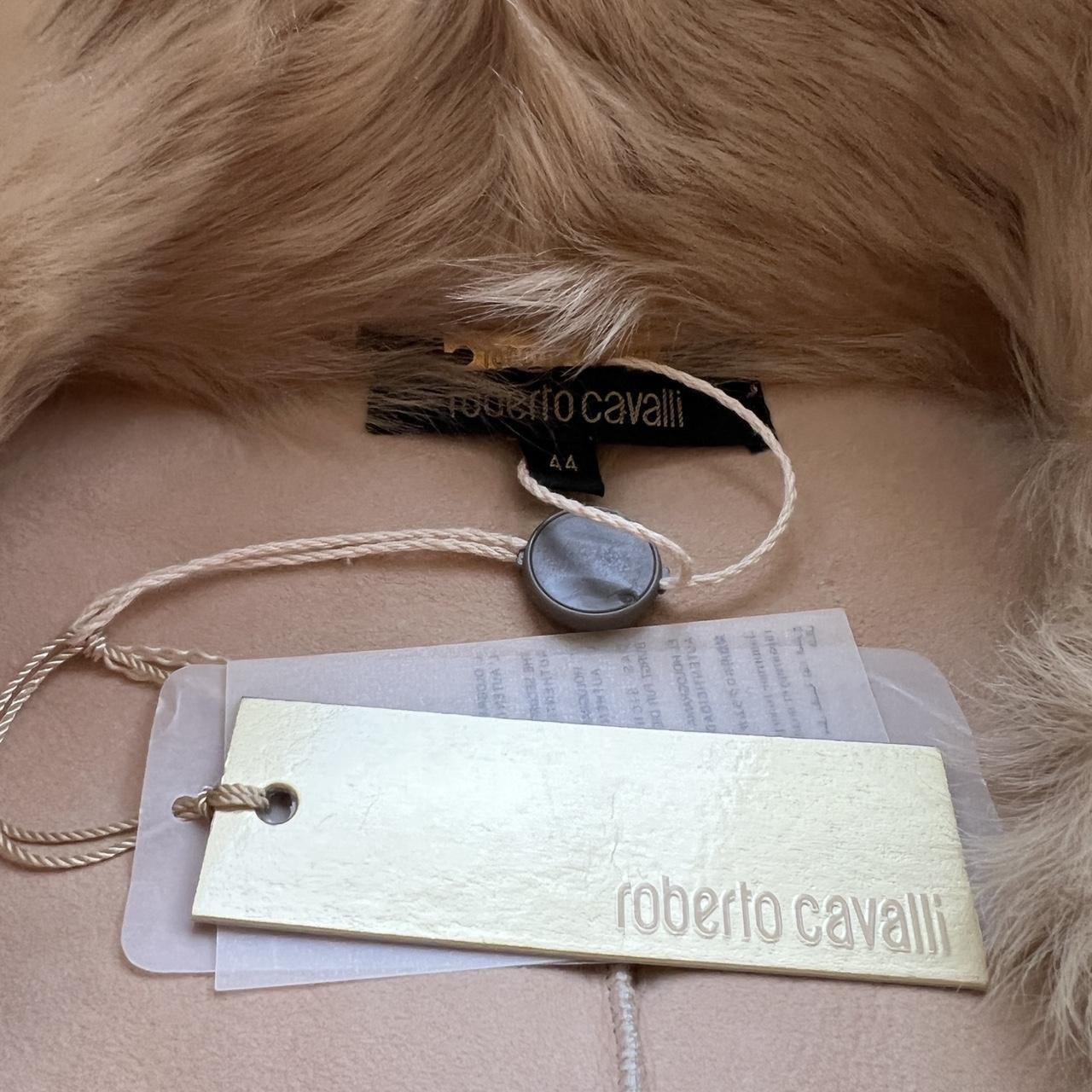 Roberto Cavalli Fall/Winter 2004 Pink Leather and Fur Beaded Jacket - Outfit Repeater