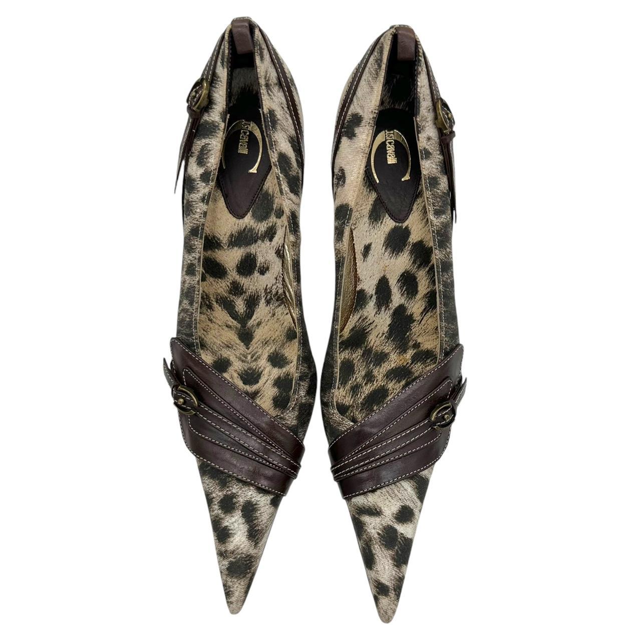 Just Cavalli by Roberto Cavalli Leopard Print Pointed Toe Heels - Outfit Repeater