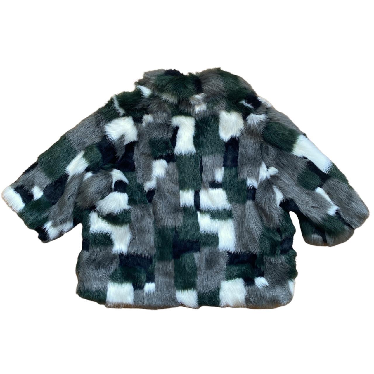 DIESEL Faux Fur Patchwork Style Oversized Coat - Outfit Repeater