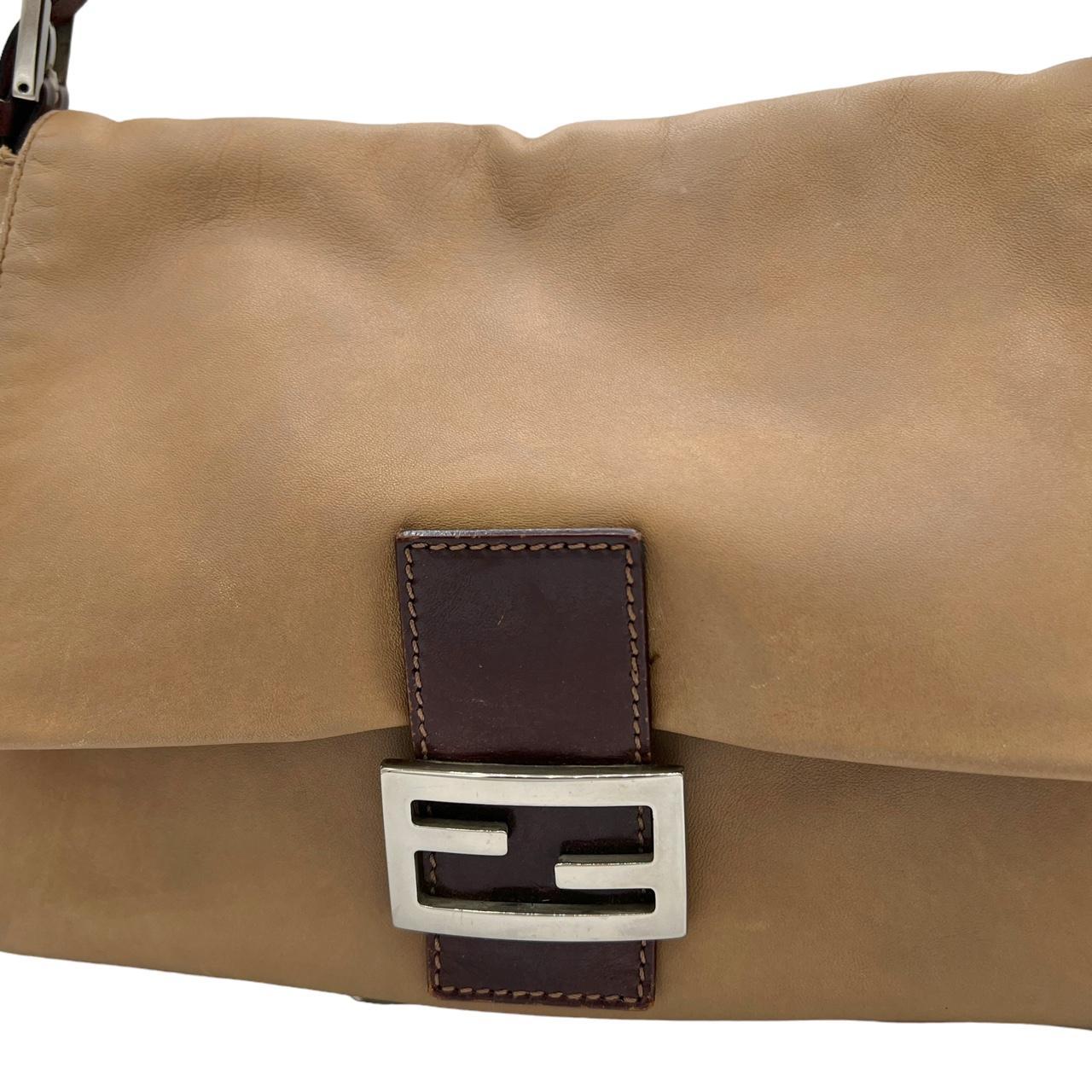 Fendi Brown Leather Mama Baguette Shoulder Bag