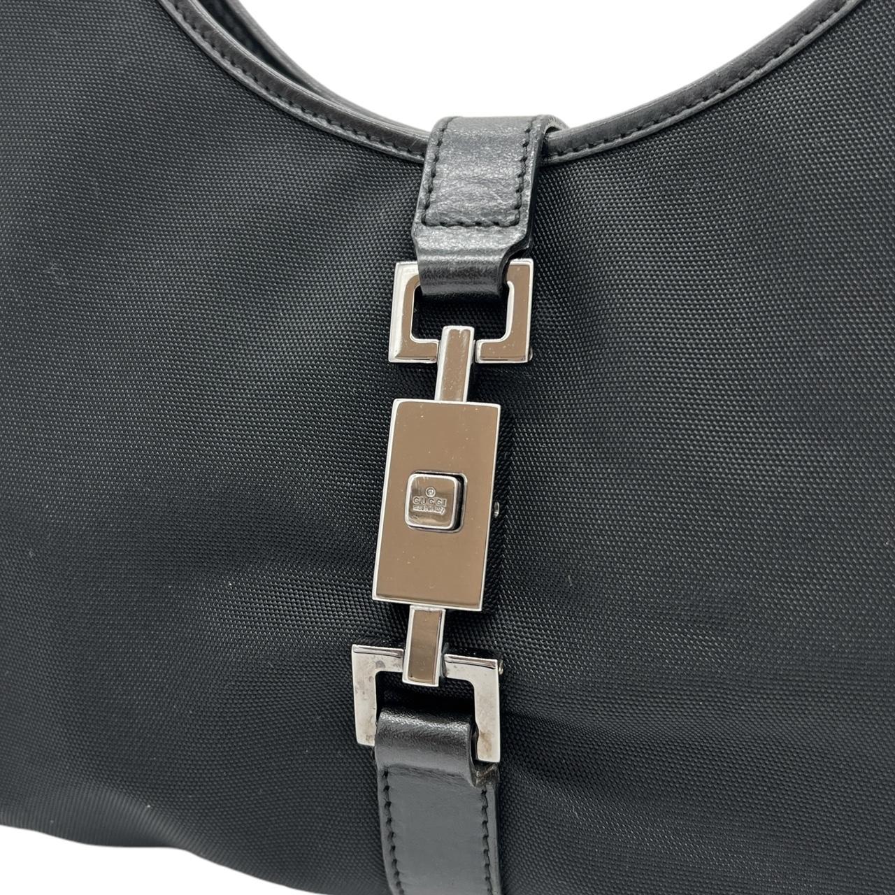Gucci Jackie Black Canvas and Leather Shoulder Bag - Outfit Repeater