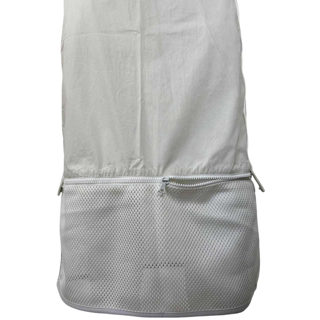 Prada Sport White Nylon & Mesh Midi Skirt