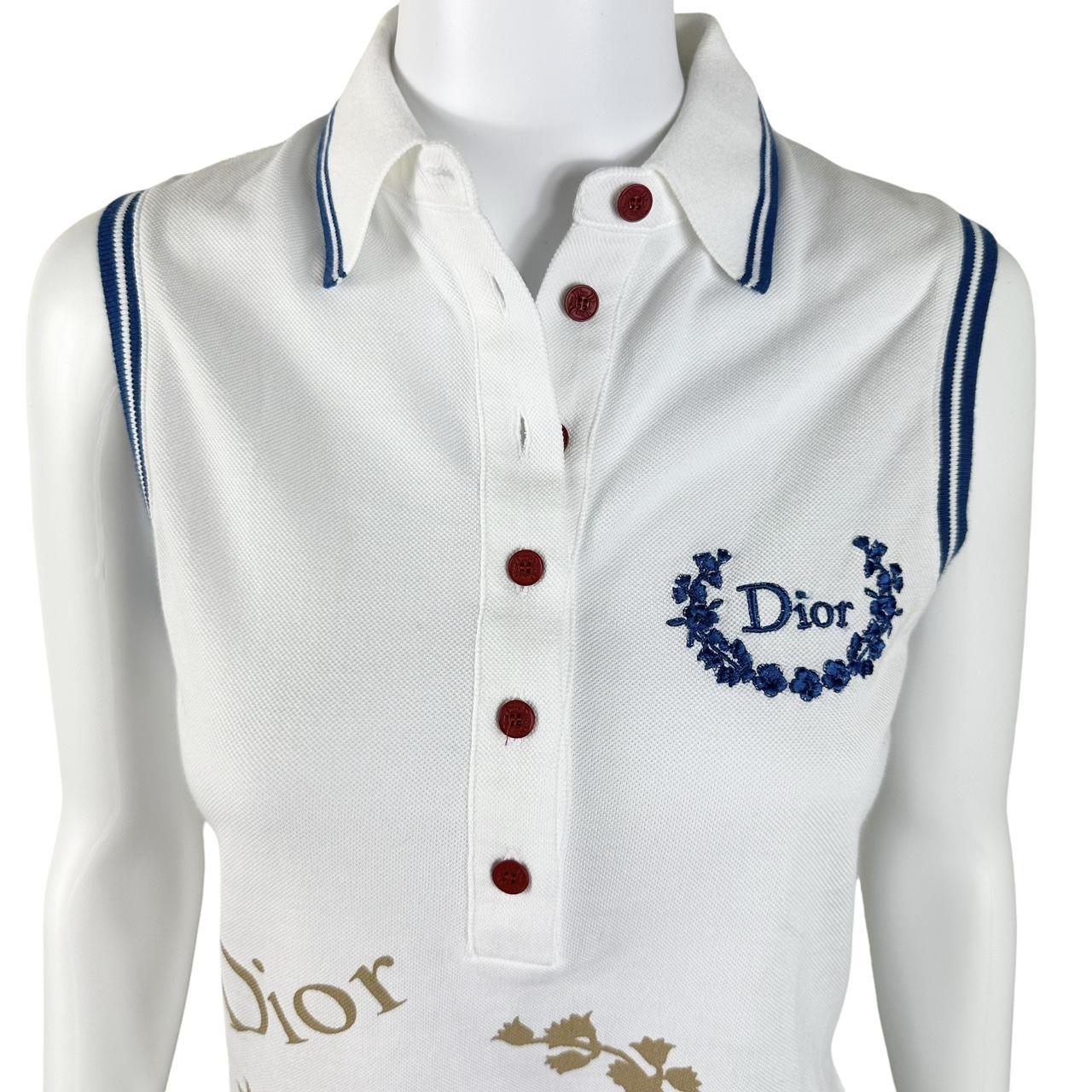 Christian Dior by John Galliano F/W 2004 White Polo Tank Top - Outfit Repeater