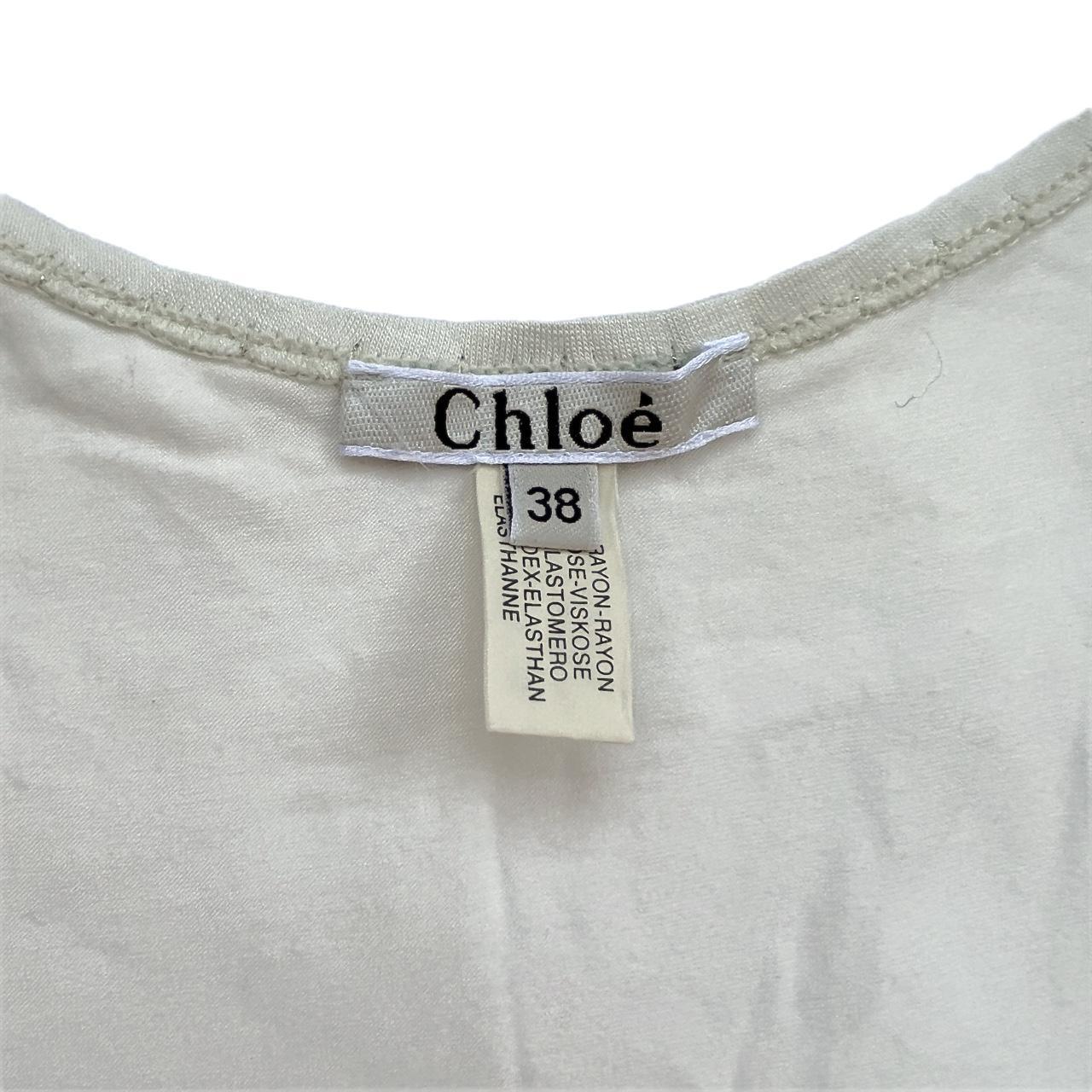 Chloé by Stella McCartney White and Silver Spell-Out Logo Tank Dress - Outfit Repeater