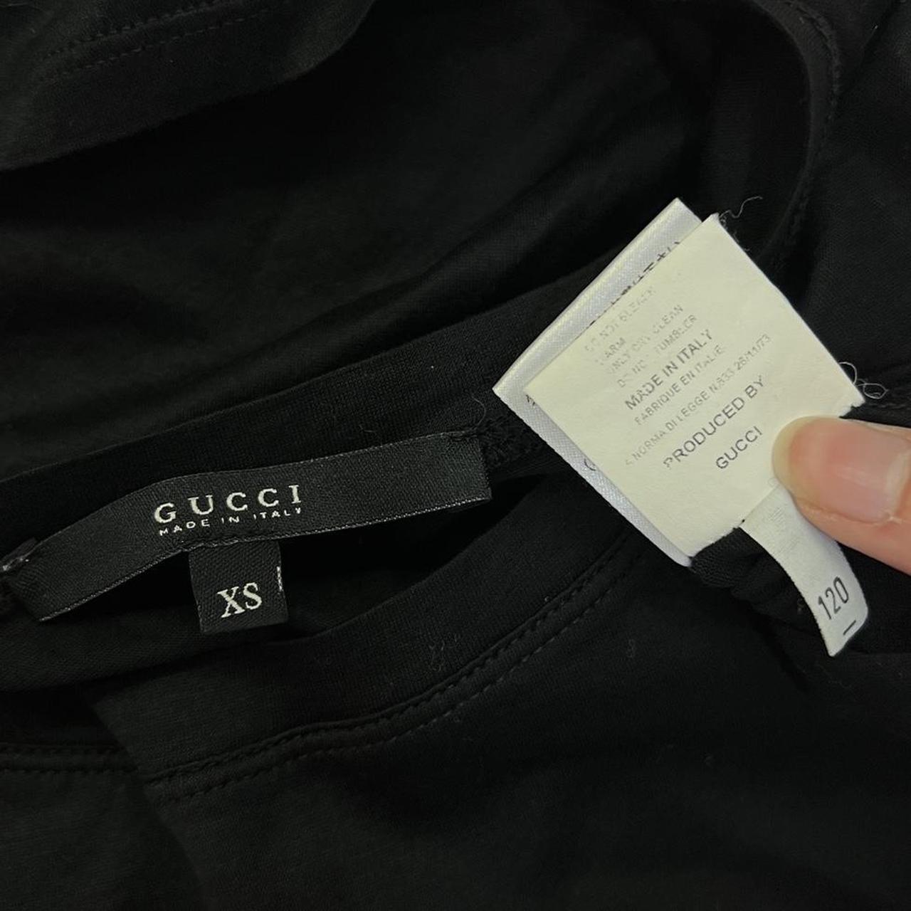 Gucci Longsleeve T-Shirt Black Semi-Sheer Crew Neck