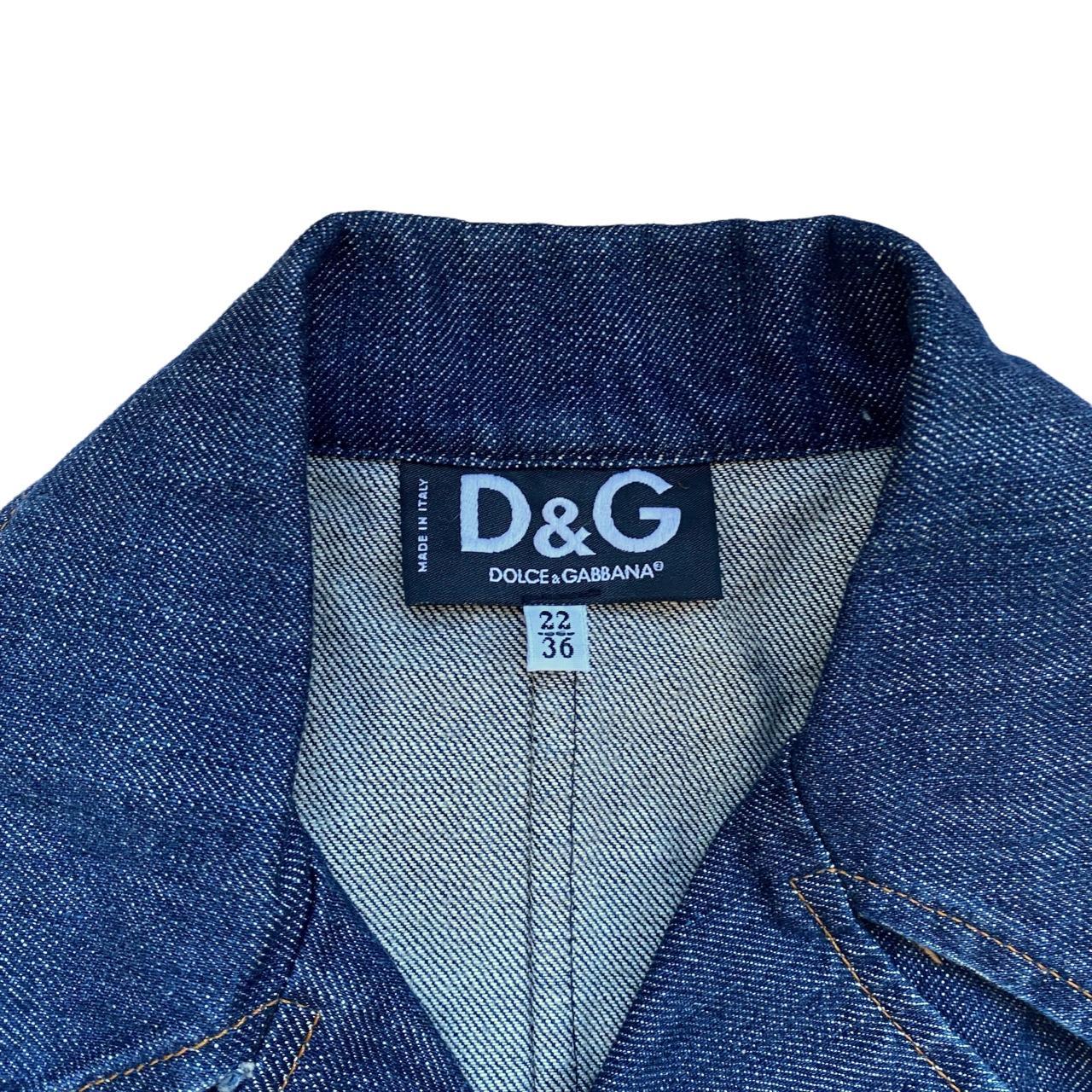 Dolce & Gabbana Denim Trench Coat Dark Wash Double-Breasted