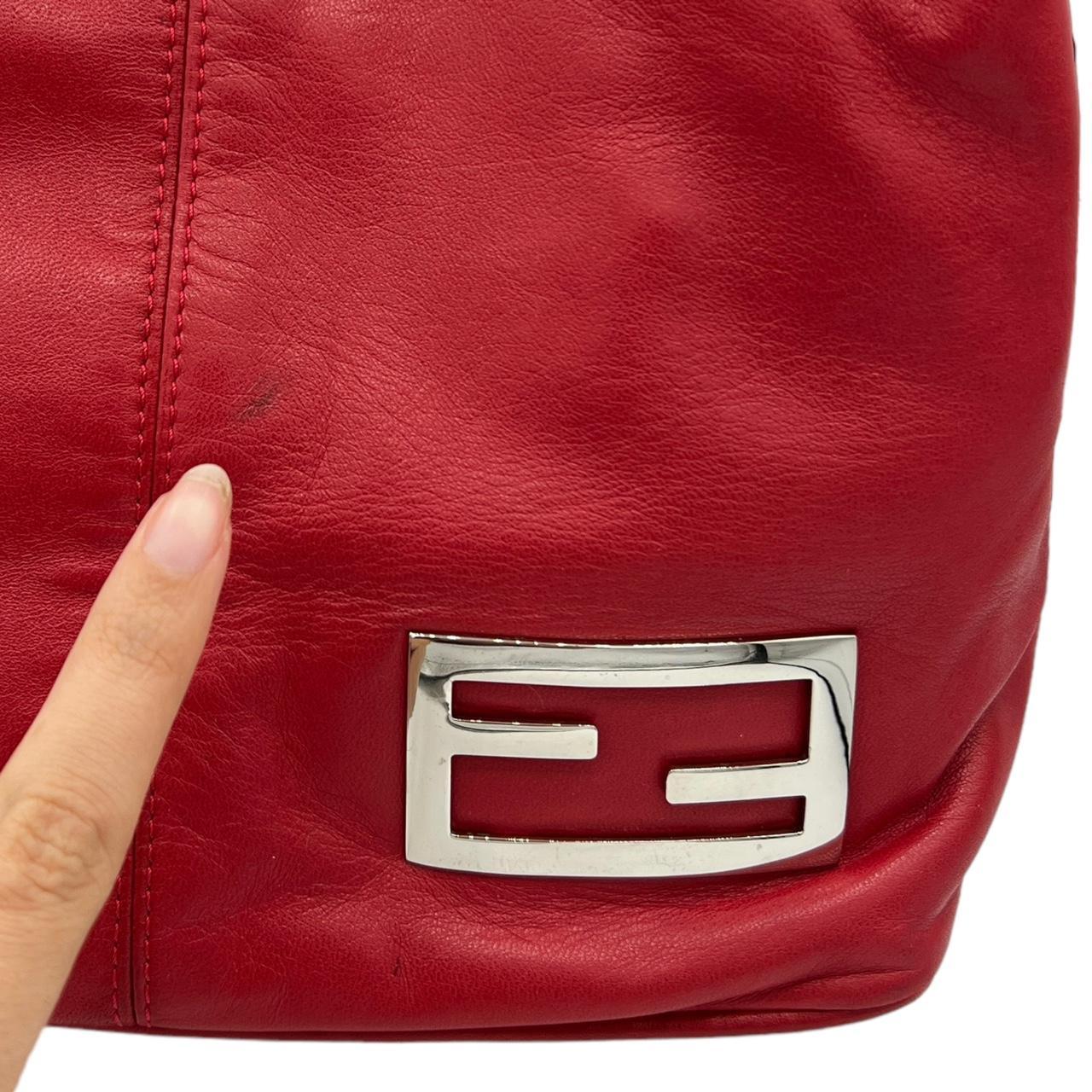Fendi Red Leather Bucket Bag - Outfit Repeater