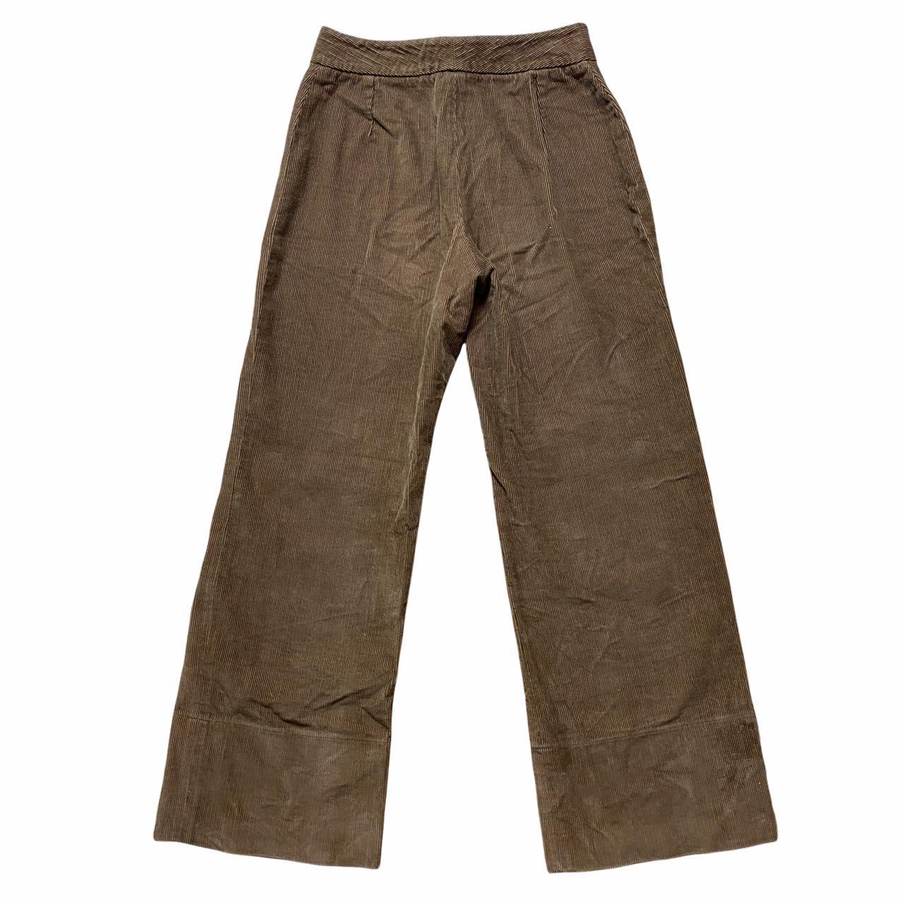 Dolce & Gabbana D&G Brown Wide Leg High Waisted Corduroy Trouser Pants - Outfit Repeater