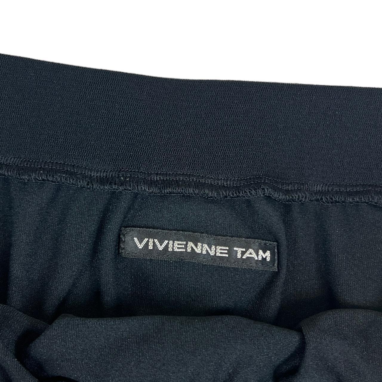 Vivienne Tam Black Mesh Midi Skirt with Lace Hem and Floral Embroidery - Outfit Repeater