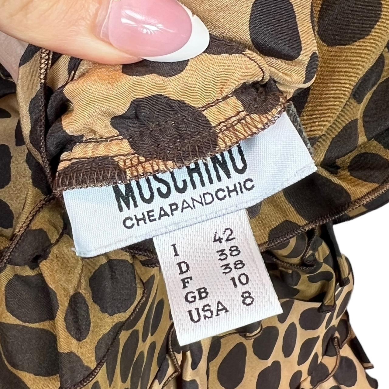 Moschino Cheap & Chic Leopard Printed Frilly Silk Blouse - Outfit Repeater