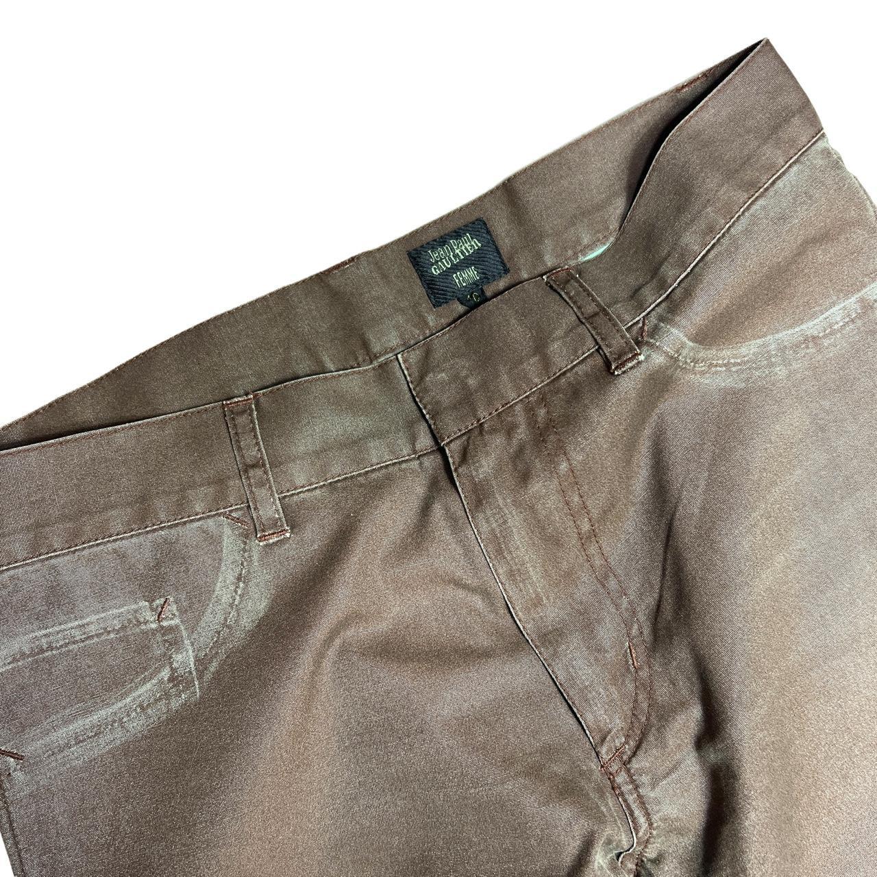 Jean-Paul Gaultier Brown Green Printed Jeans