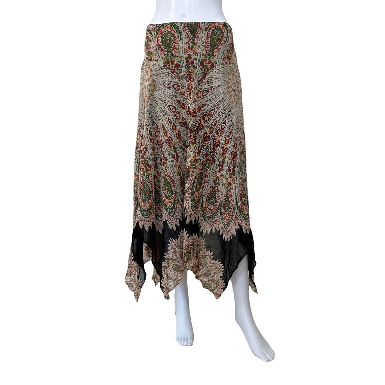 Jean Paul Gaultier Paisley Print Asymmetrical Maxi Skirt - Outfit Repeater