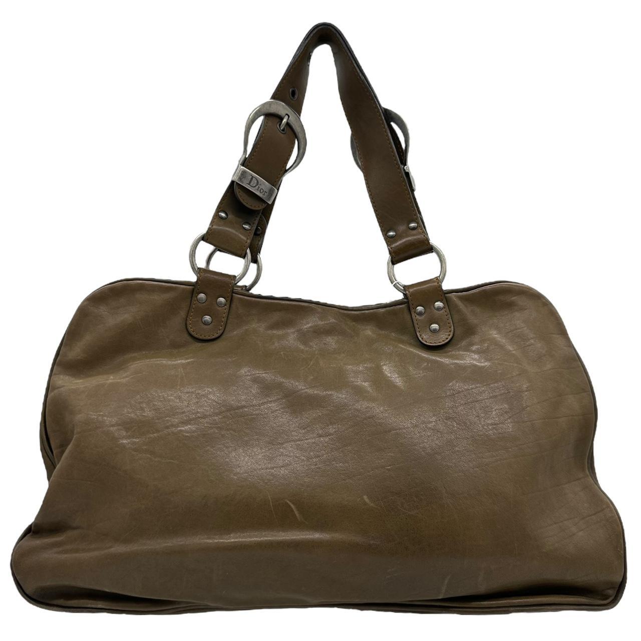 Christian Dior Brown Leather Gaucho Shoulder Bag - Outfit Repeater