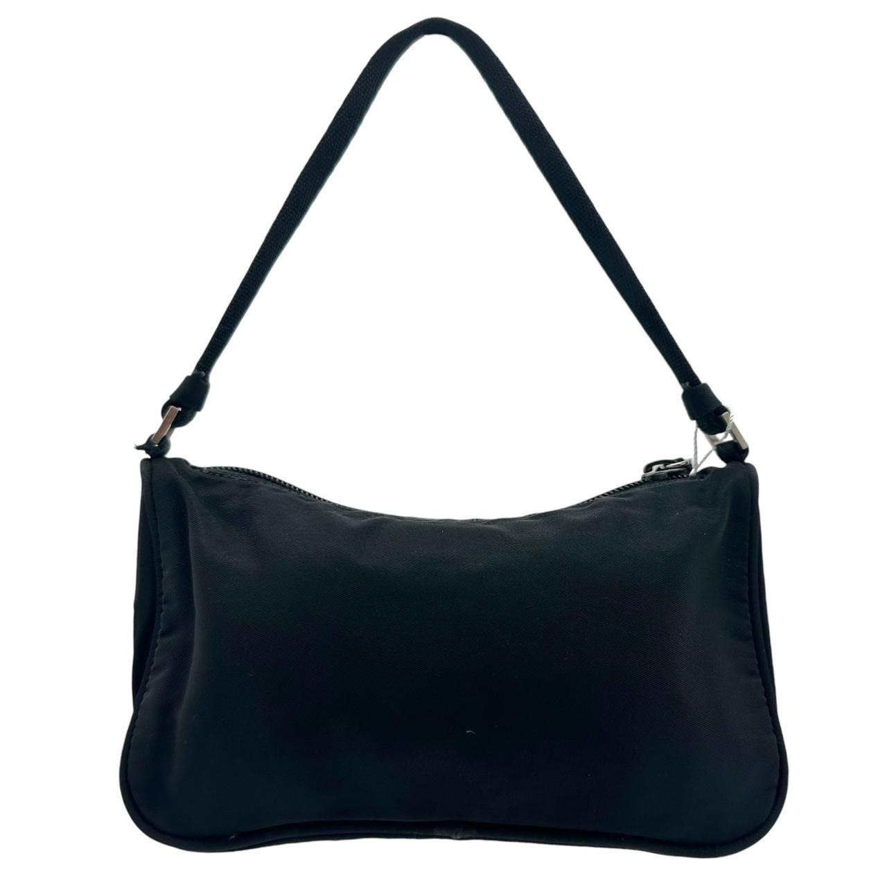 Prada Black Nylon Pochette Mini Shoulder Bag