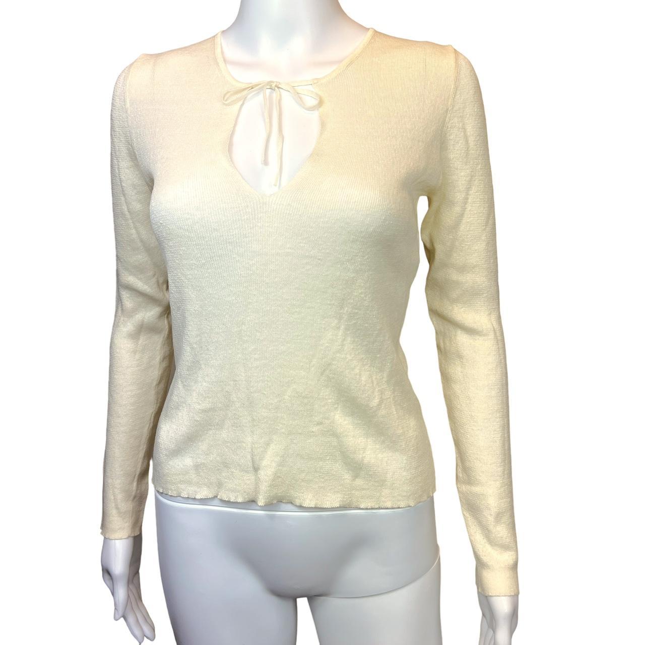 Gucci By Tom Ford S/S 2000 Semi-Sheer Linen Longsleeve Top - Outfit Repeater