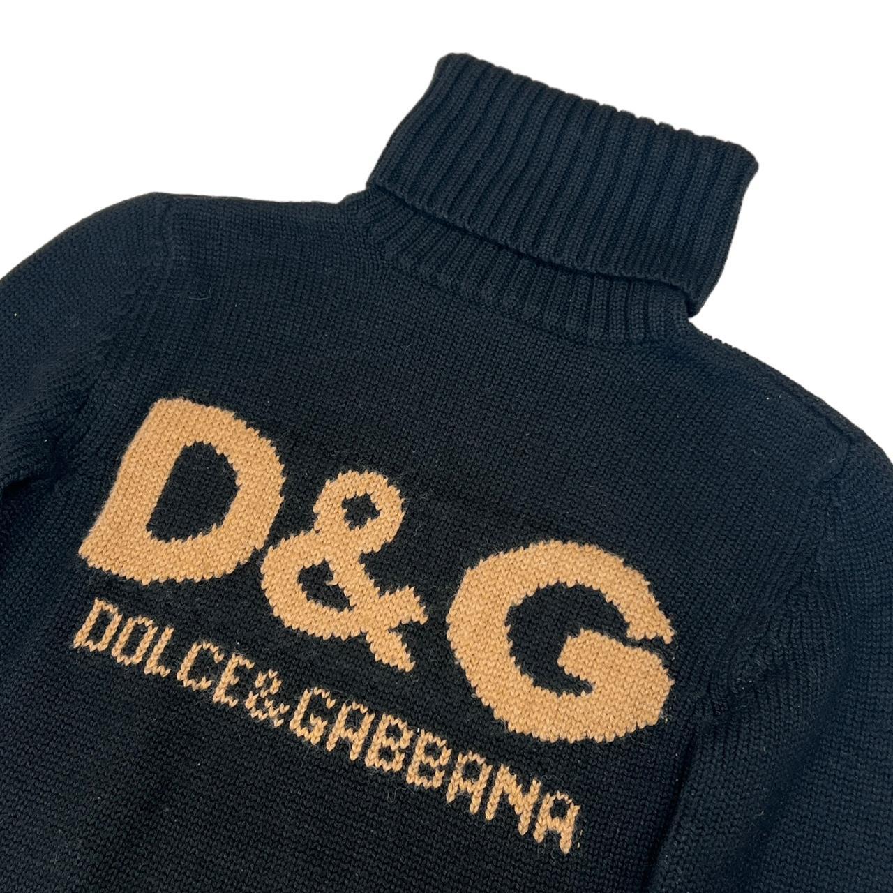 Dolce & Gabbana Knit Logo Turtleneck Sweater - Outfit Repeater