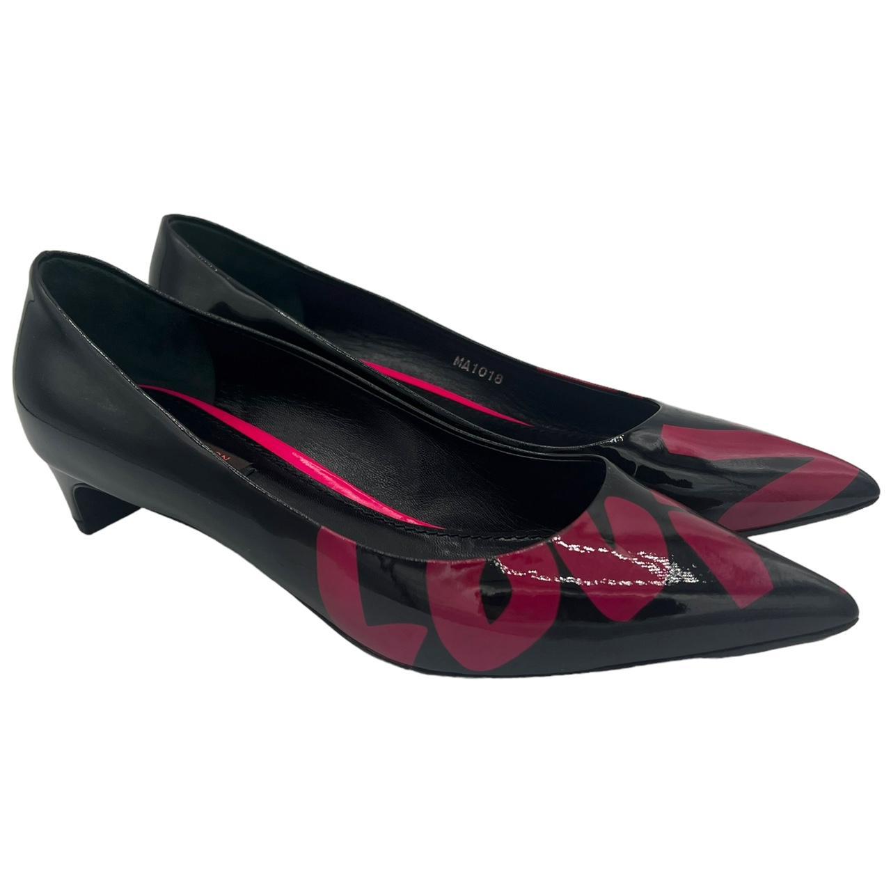 Louis Vuitton Stephen Sprouse Pink Graffiti Pointed Toe Kitten Heels - Outfit Repeater