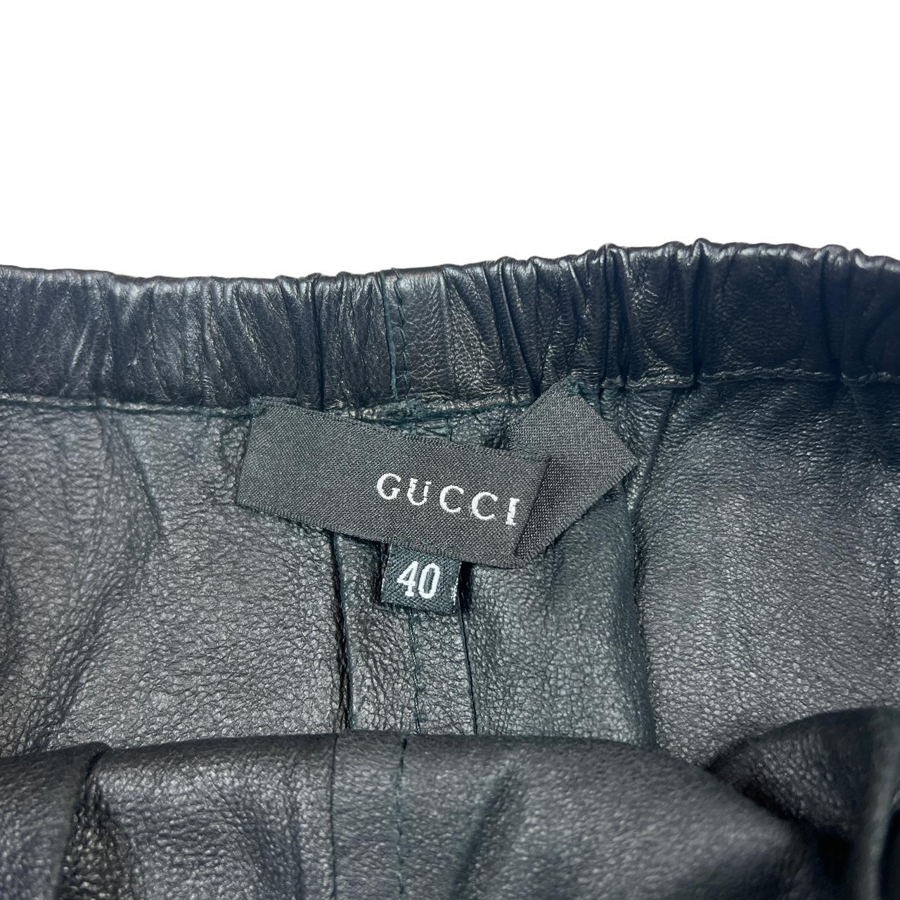 Gucci by Tom Ford Black F/W 1999 Leather Midi Skirt - Outfit Repeater