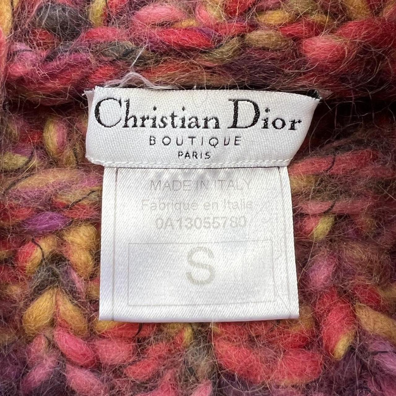 Christian Dior by John Galliano Autumn 2000 RTW Pink Chunky Knit Mock Neck Pullover Sweater