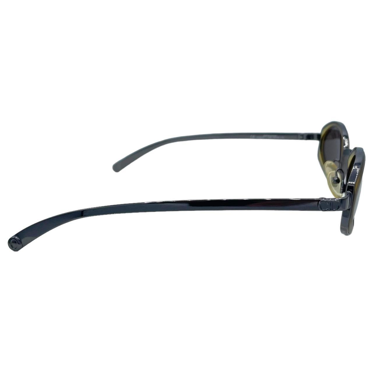 Christian Dior Two-Tone Oval Sunglasses