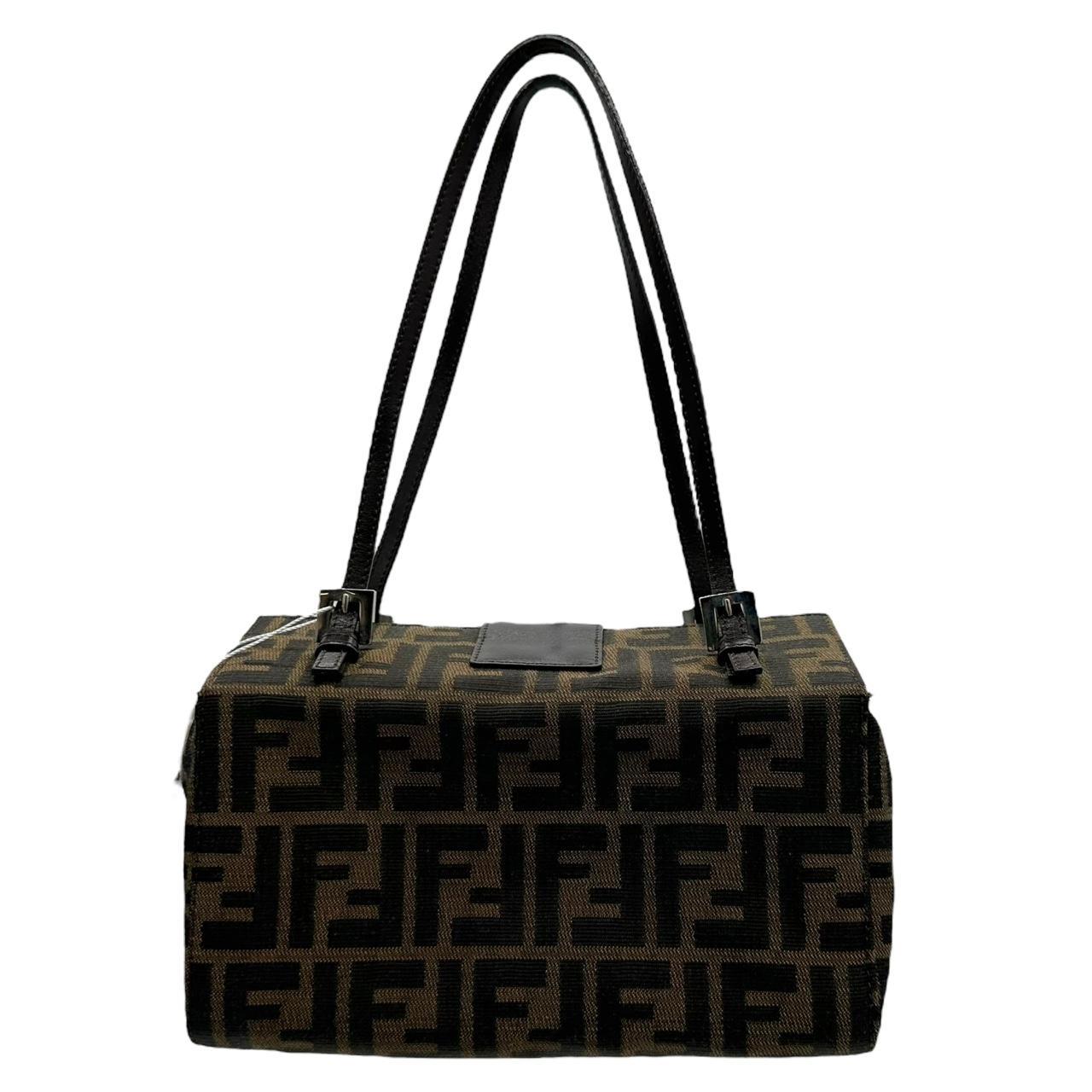 Fendi Zucca Monogram Rectangle Baguette Shoulder Bag - Outfit Repeater