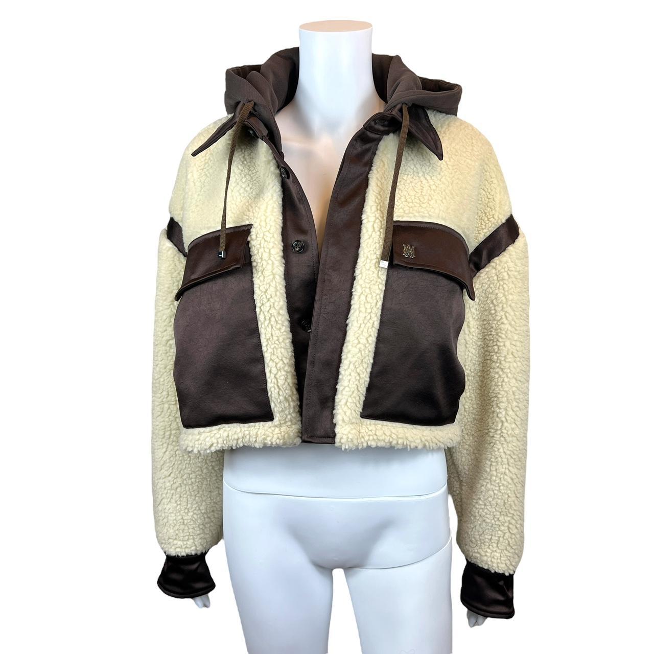 Amiri Sherpa Hybrid Cropped Workwear Track Jacket - Outfit Repeater