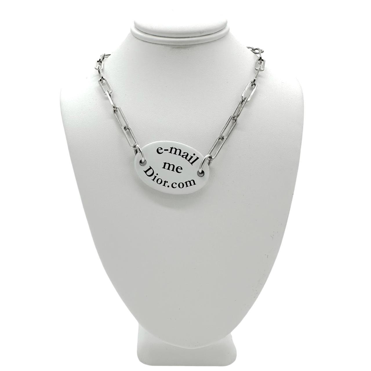 Christian Dior Silver J'Adore Dior Choker Necklace - Outfit Repeater