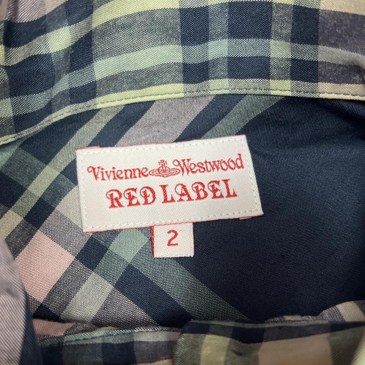Vivienne Westwood Red Label Pink and Blue Longline Plaid Button Up Shirt - Outfit Repeater