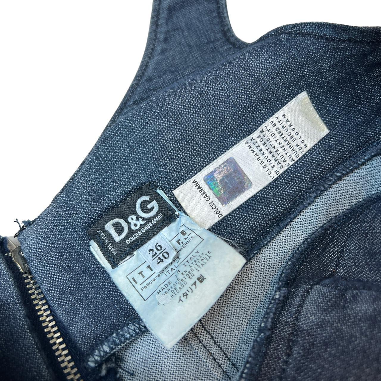 Dolce & Gabbana Dark Wash Denim Mini Midi Dress