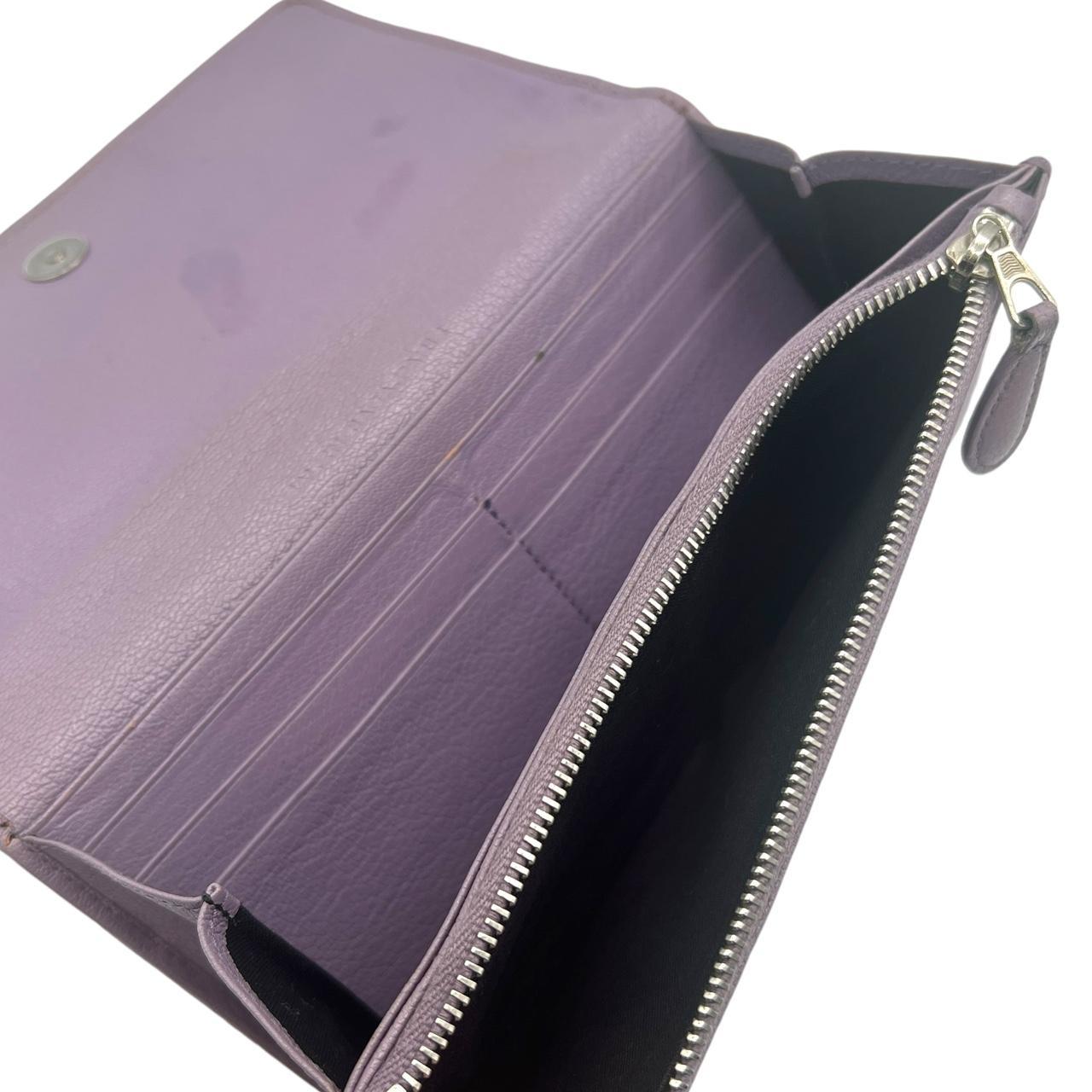 Balenciaga Purple Leather City Wallet