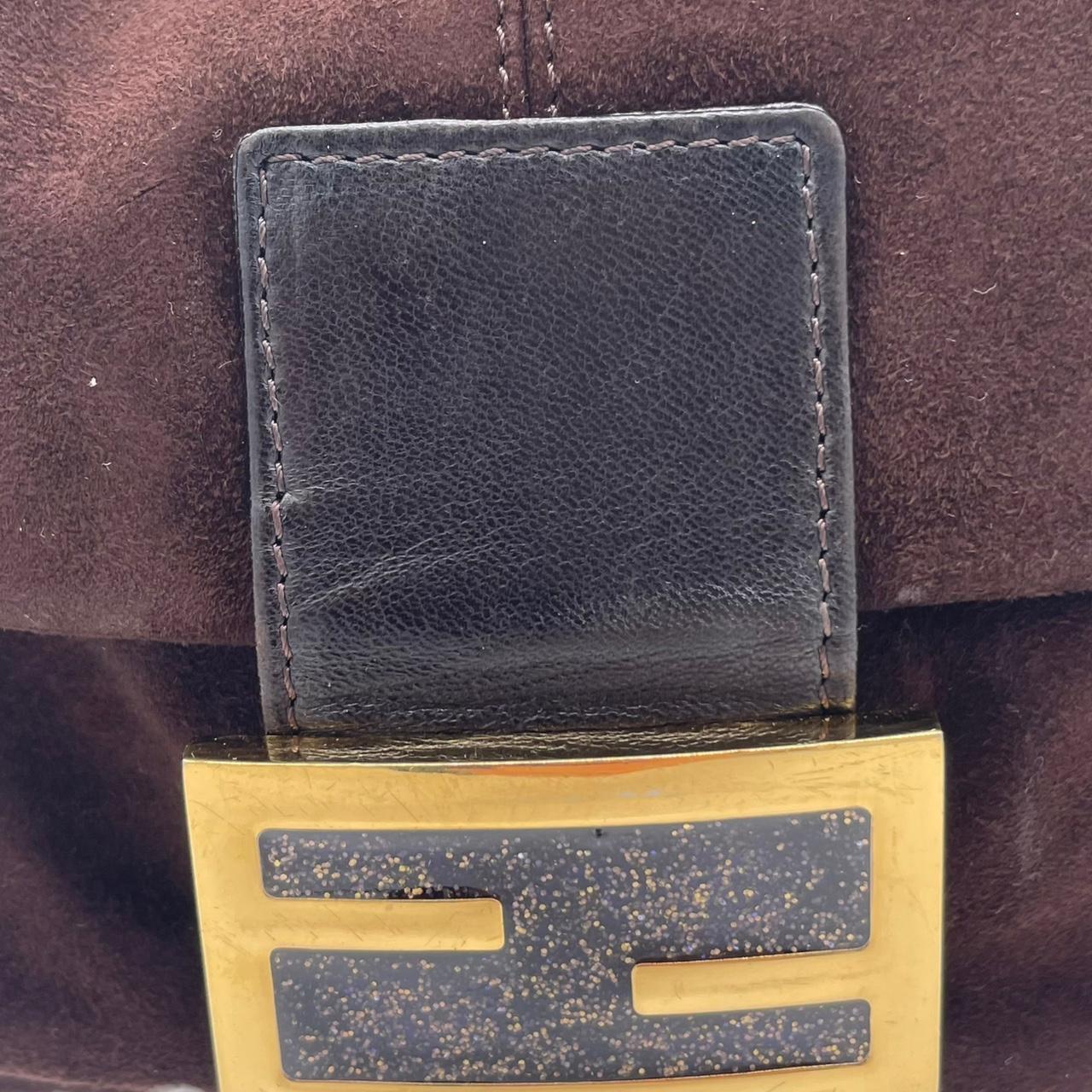 Fendi Brown Suede Shoulder Bag