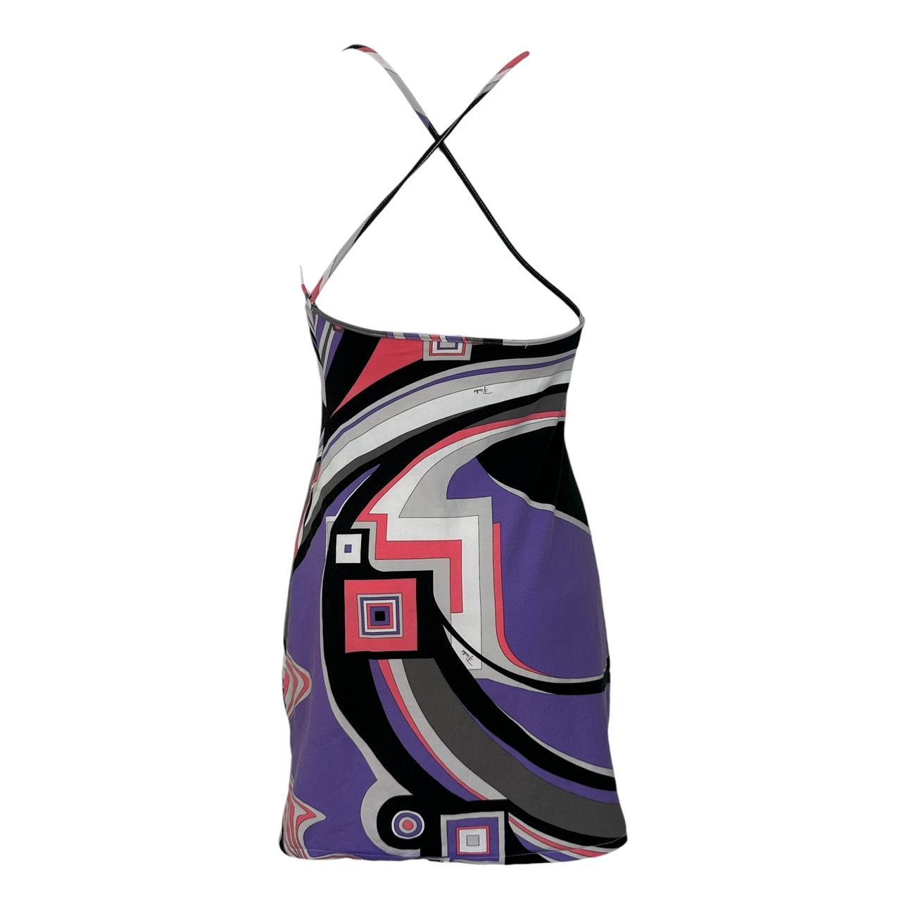 Emilio Pucci Purple Printed Mini Dress
