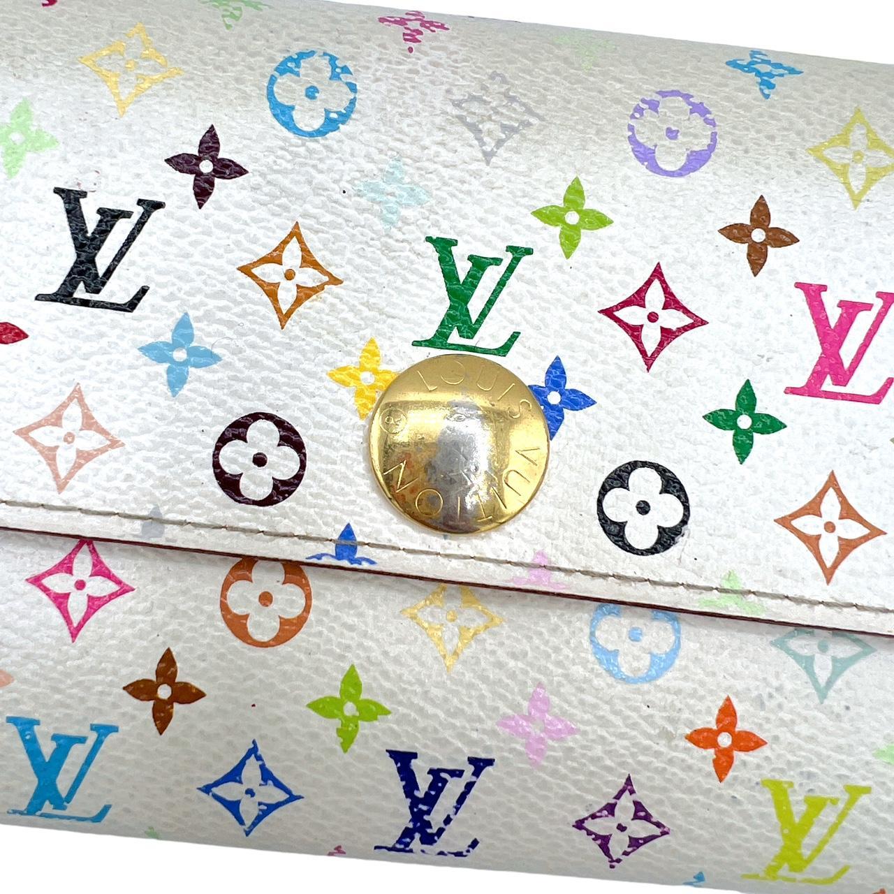Louis Vuitton Sarah Long Wallet White Multicolor Monogram