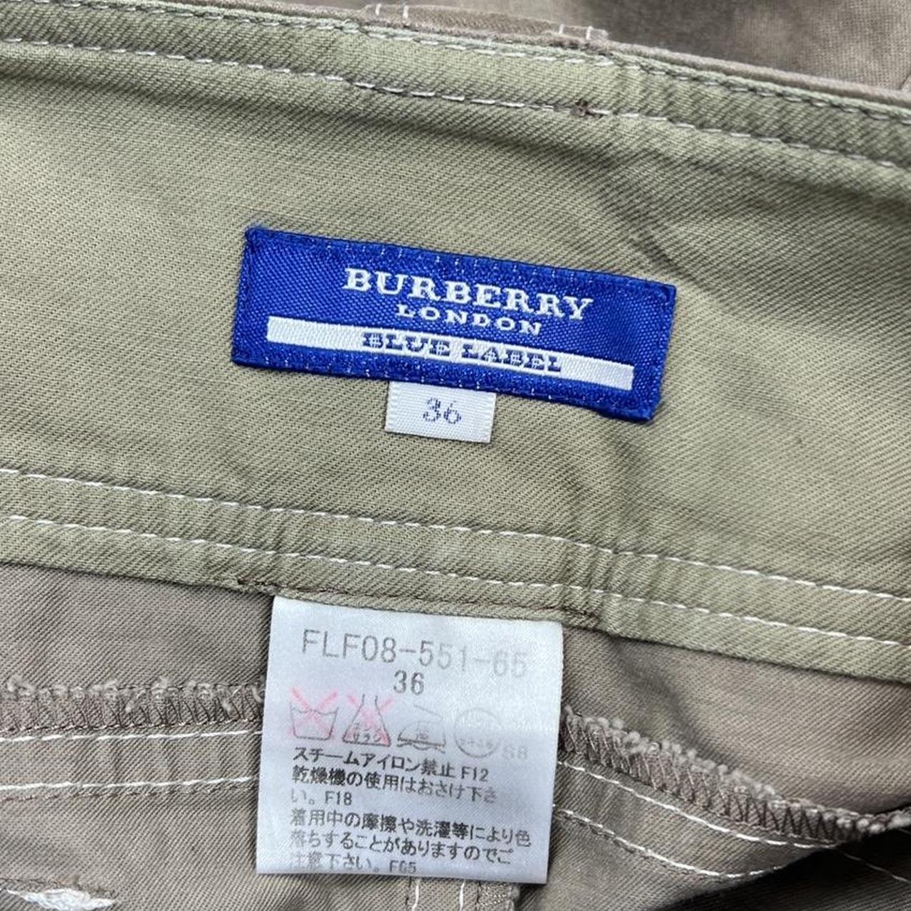 Burberry Blue Label Tan Cargo Style Micro Mini Skirt