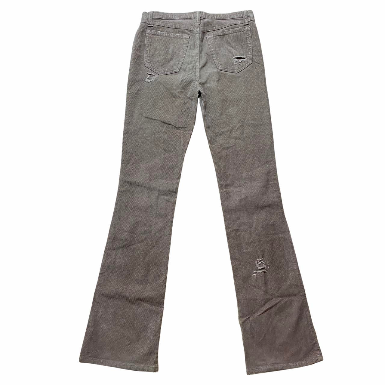 Dolce & Gabbana D&G Distressed Low Rise Brown Corduroy Pants - Outfit Repeater