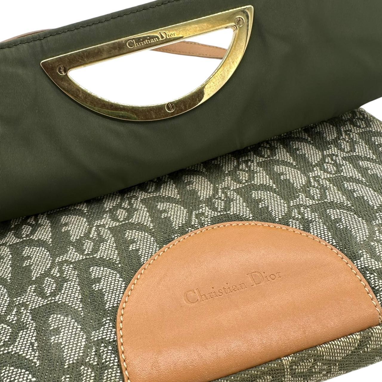Christian Dior Green Monogram Shoulder Bag