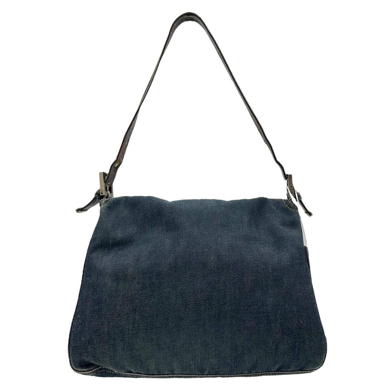 Fendi Dark Denim Mama Baguette Shoulder Bag