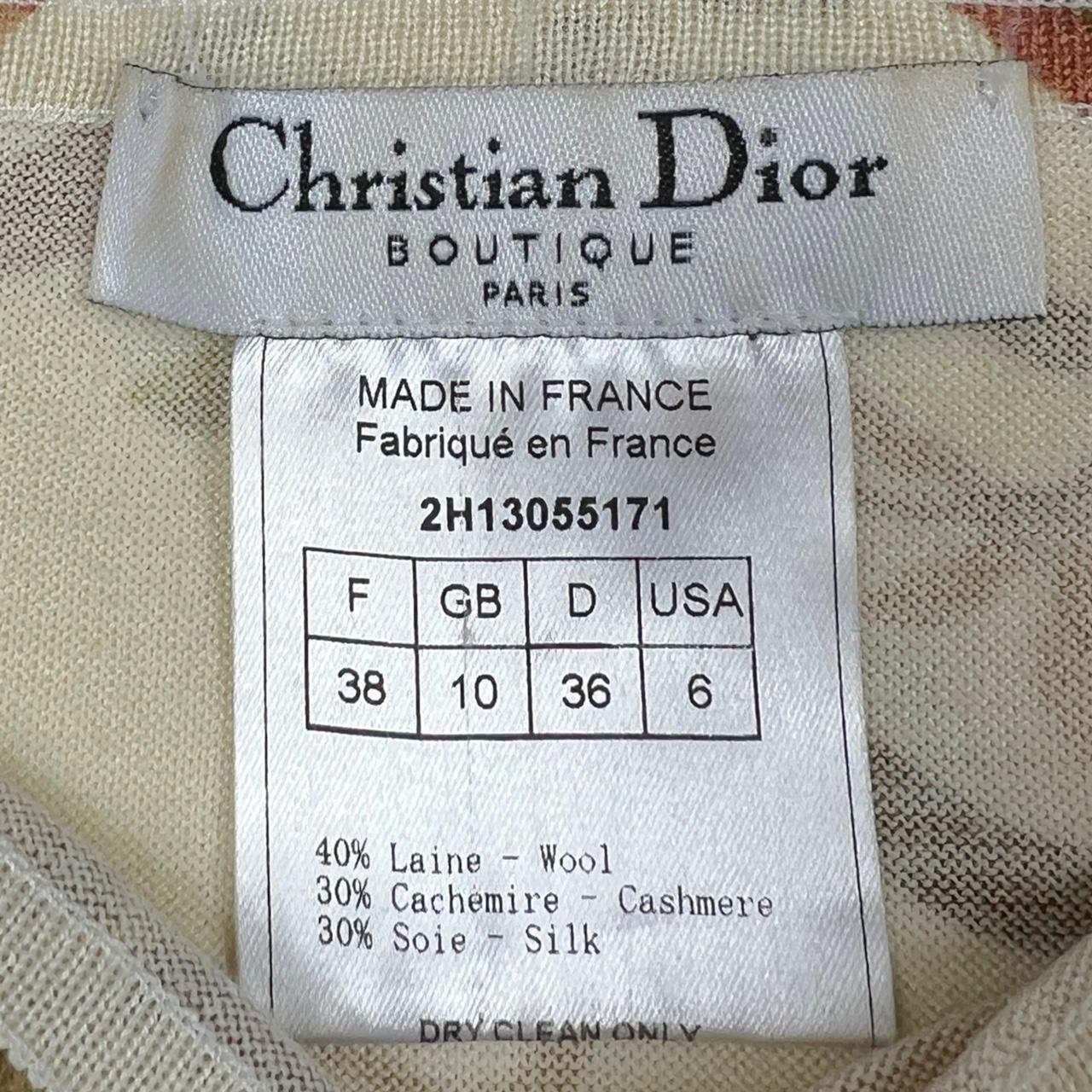 Christian Dior by John Galliano S/S 2002 Floral Print Knit Tank