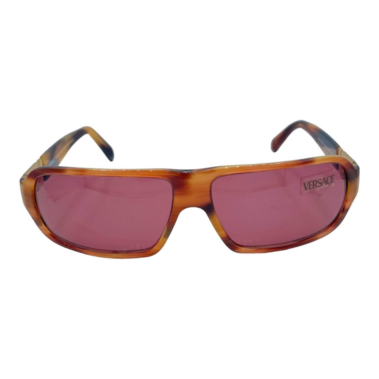 Versace Tortoise Shell Crystal Embellished Sunglasses