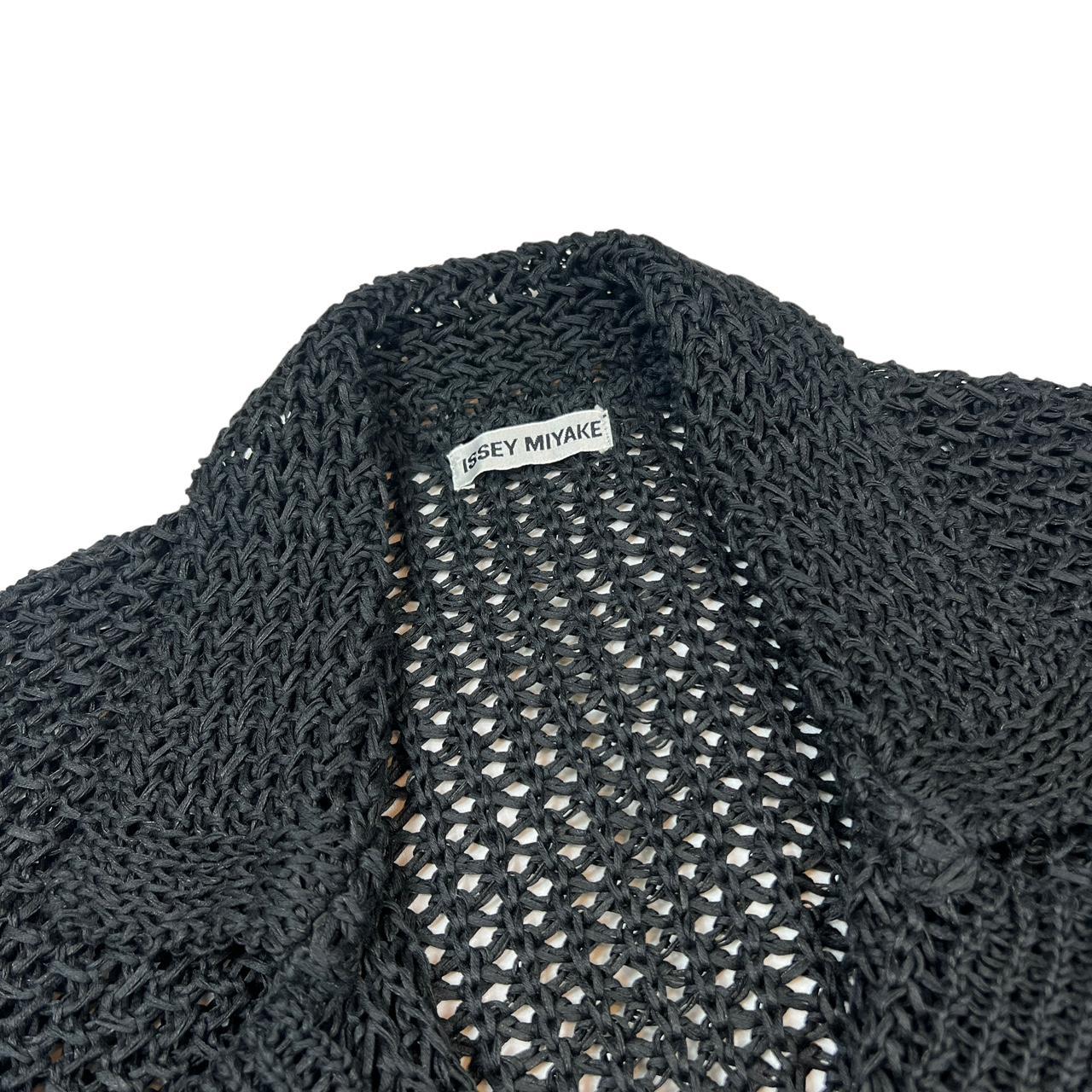 Issey Miyake Black Woven Longline Blazer-Style Jacket / Cardigan - Outfit Repeater