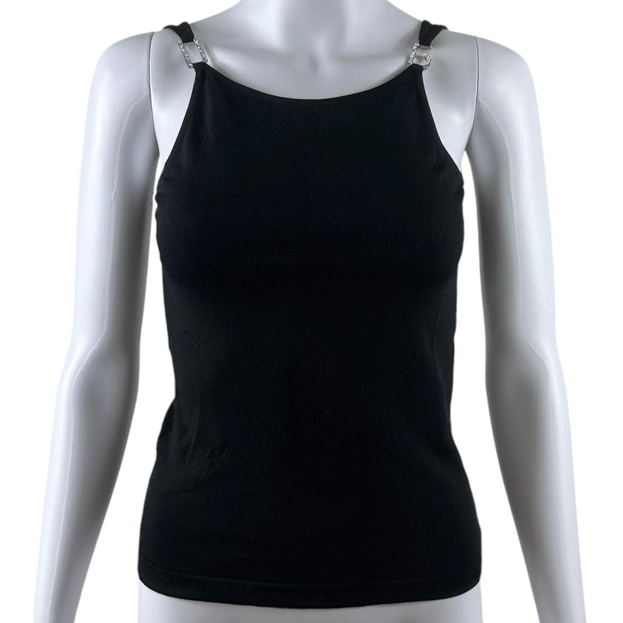 Dolce & Gabbana Crystal Logo Strap Knit Tank Top - Outfit Repeater