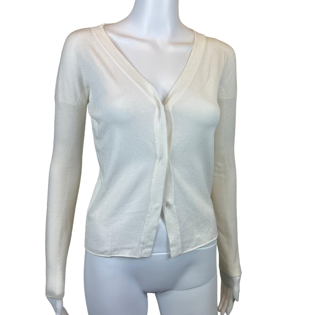 Gucci by Tom Ford White Knit Cardigan Sweater - Outfit Repeater