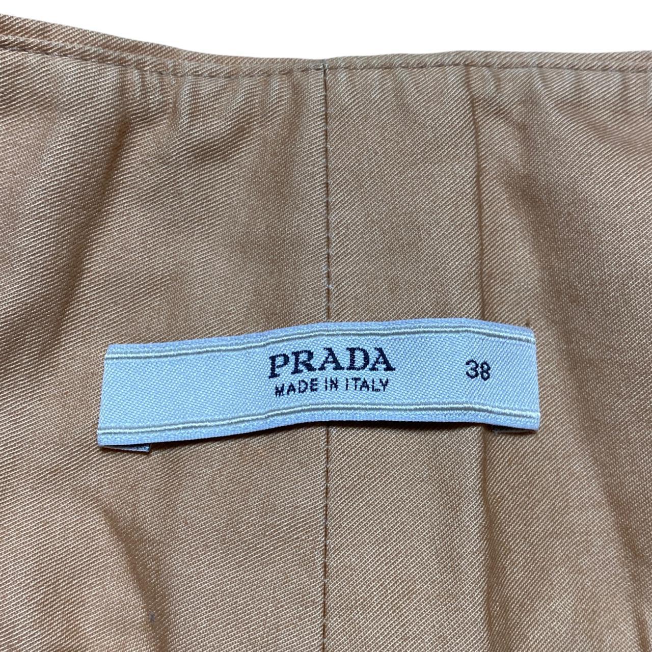 Prada Brown and Tan Ombre Gradient Dyed Trousers